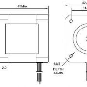 5PCS-Nema-17-Stepper-Motor-Bipolar-2A-84ozin-48mm-4-lead-for-3D-PrinterCNC-0-2