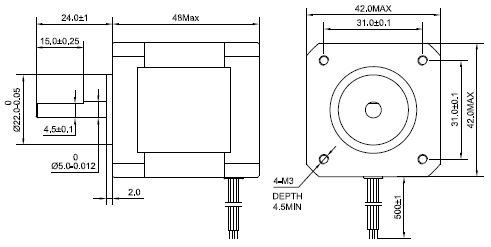 5PCS-Nema-17-Stepper-Motor-Bipolar-2A-84ozin-48mm-4-lead-for-3D-PrinterCNC-0-2