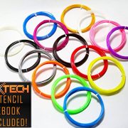 Amazing-HUGE-300ft-and-Assorted-3D-PEN-FILAMENT-ABS-Premium-Quality-Pack-15-Colors-3-GLOW-IN-THE-DARK-175mm-FREE-eBook-With-More-than-200-Easy-Templates-to-Become-a-PRO-NXTECH-002mm-0
