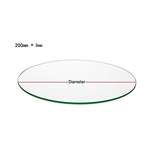 CycleMore-Clear-Borosilicate-Glass-Plate-for-3d-Printers-Round-200200mm-3mm-Thick-Boro-Glass-0-0
