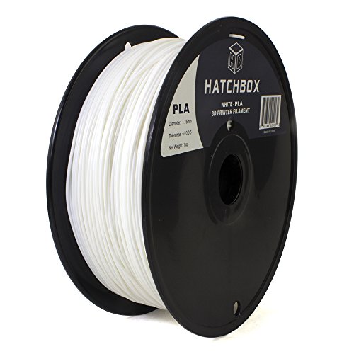 HATCHBOX-3D-PLA-1KG175-WHT-PLA-3D-Printer-Filament-Dimensional-Accuracy-005-mm-1-kg-Spool-175-mm-White-0