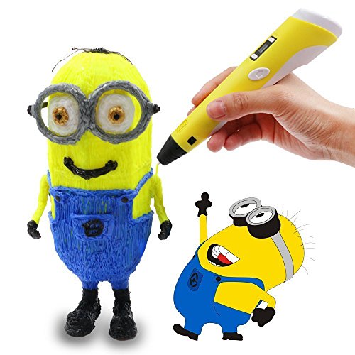 Ipeson-3d-printing-pen-3d-pen-for-artist-scribbler-3d-drawing-and-painting-with-free-2-loops-filament10gramcolor-Yellow-0-1