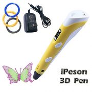 Ipeson-3d-printing-pen-3d-pen-for-artist-scribbler-3d-drawing-and-painting-with-free-2-loops-filament10gramcolor-Yellow-0