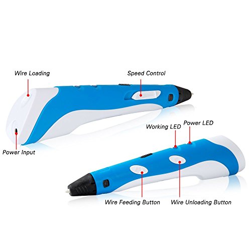 Manve-Intelligent-3D-Printing-Pen-3D-Drawing-and-Doodle-Model-Making-Arts-Crafts-Drawing-ABS-Fibrous-Material-and-Power-Supply-Promote-Childrens-Brain-Development-Most-Suitable-DIY-Gift-0-0