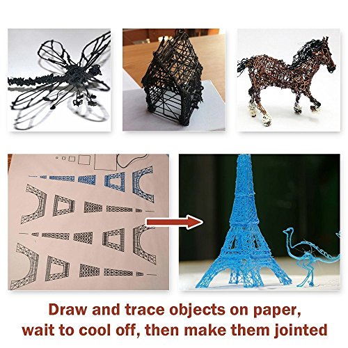 Manve-Intelligent-3D-Printing-Pen-3D-Drawing-and-Doodle-Model-Making-Arts-Crafts-Drawing-ABS-Fibrous-Material-and-Power-Supply-Promote-Childrens-Brain-Development-Most-Suitable-DIY-Gift-0-2