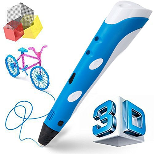 Manve-Intelligent-3D-Printing-Pen-3D-Drawing-and-Doodle-Model-Making-Arts-Crafts-Drawing-ABS-Fibrous-Material-and-Power-Supply-Promote-Childrens-Brain-Development-Most-Suitable-DIY-Gift-0