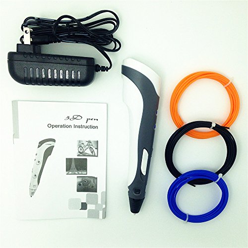 Samto-3D-Pen-for-3D-Printing-and-Drawing-with-3-Loops-of-ABS-Filament-Grey-0-0