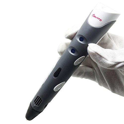 Samto-3D-Pen-for-3D-Printing-and-Drawing-with-3-Loops-of-ABS-Filament-Grey-0-1
