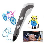 Soyan-3D-Arts-Crafts-Drawing-3D-Printing-Doodle-Printer-Pen-with-FREE-30-G-ABS-FilamentGrey-0-1