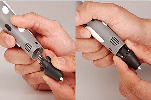 Soyan-3D-Arts-Crafts-Drawing-3D-Printing-Doodle-Printer-Pen-with-FREE-30-G-ABS-FilamentGrey-0-2