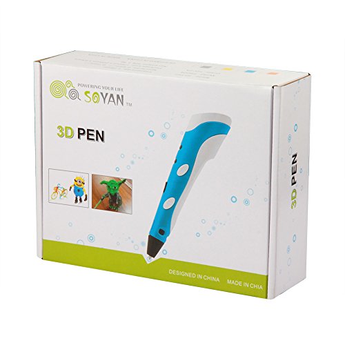 Soyan-3D-Arts-Crafts-Drawing-3D-Printing-Doodle-Printer-Pen-with-FREE-30-G-ABS-FilamentGrey-0-5