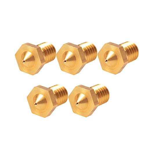 Tenflyer-Pack-of-5-M6-3D-Printer-Accessories-02mm-Nozzle-for-Ultimaker-175MMJ-headE3D-Printer-0-0