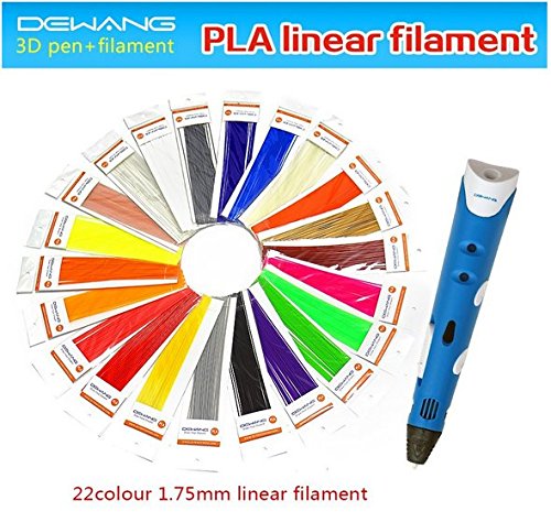 VERANY-Dewang-Stereoscopic-3D-Printing-Pen-Toy-Art-Modeling-Maker-Printer-Power-Adapter-10-Packs-Multicolor-175mm-PLA-Filament-40-strands-per-pack-0