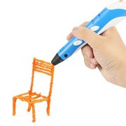 Wisehands-3D-Printing-Drawing-Pen-for-Drawing-Doodling-Craft-and-Art-with-3-Loops-of-Plastic-Filament-RefillsBlue-0