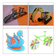 Wisehands-3D-Printing-Drawing-Pen-for-Drawing-Doodling-Craft-and-Art-with-3-Loops-of-Plastic-Filament-RefillsBlue-0-3