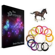 3D-Printing-Pen-Filament-Refills-175mm-Plastic-ABS-12-Pack-384-Linear-Feet-32-Foot-Each-of-Vibrant-Color-for-Pens-and-Printers-by-Dealz-Plus-More-BONUS-175-Stencils-FREE-E-Book-0-1