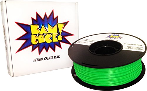 BAMtack-175mm-Fluorescent-Green-PLA-3D-Printer-Filament-1kg-22-lbs-003mm-Accuracy-0