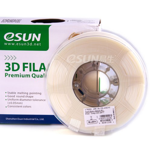eSUN-175mm-Natural-ABS-3D-Printer-filament-1kg-Spool-22lbs-Natural-0