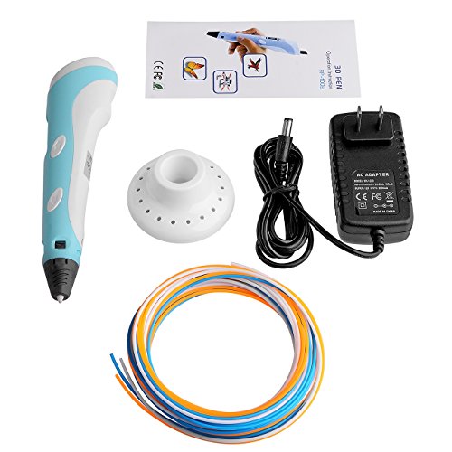 Plusinno-DIY-Scribbler-3D-Printer-Pen-with-LCD-Screen-for-3D-Scribbler-PrintingDrawing-and-Doodling-13-PLA-Filament10-Different-Colors-10-Paper-Models-for-Practice-0-1