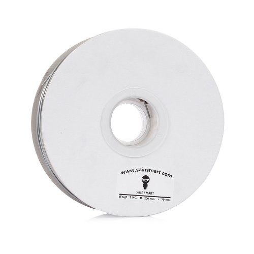 SainSmart-175mm-imported-PLA-Filament-1kg22lb-Silver-for-3D-Printers-Reprap-MakerBot-Replicator-2-Afinia-Solidoodle-2-Printrbot-LC-MakerGear-M2-and-UPAfinia-H-Series-0-0