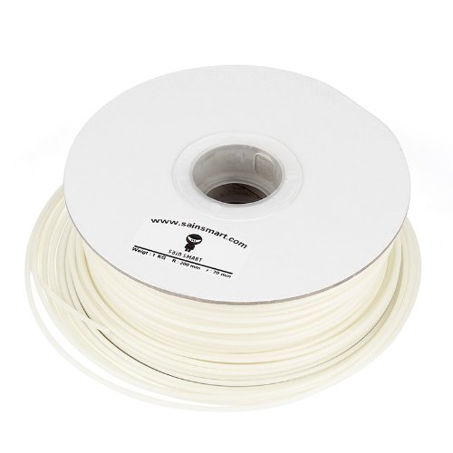 SainSmart-3mm-PLA-3D-Filament-1kg22lb-Natural-for-3D-Printers-Reprap-Afinia-Solidoodle-2-Printrbot-LC-Mendel-MakerGear-M2-and-UP-0