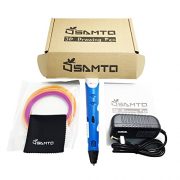 Samto-3D-Printing-Pen-for-3D-Drawing-and-Doodling-with-3-Loops-of-ABS-Filament-Blue-0-1