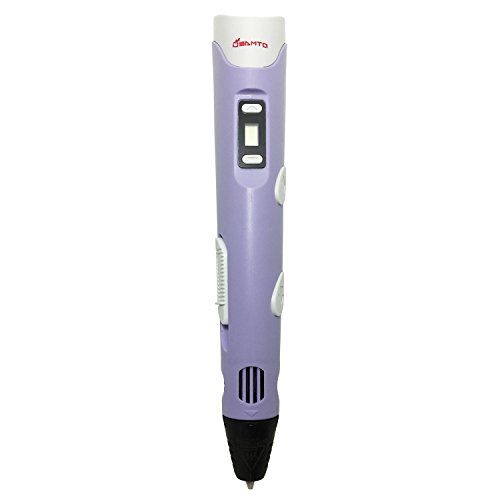 Samto-LCD-Screen-Ver2015-3D-Pen-for-3D-Doodling-and-3D-Drawing-with-3-Loops-of-175mm-ABS-Filment-Purple-0-2